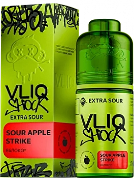 Ароматизатор VLIQ Shock "Яблоко / Sour Apple Strike" 15мл (на 30мл)